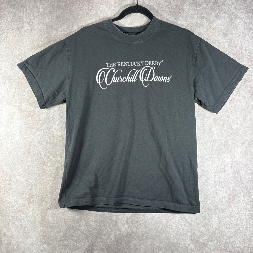 Homme Femme T-Shirt Unisex XS Black Kentucky Derby Churchill Downs Graphic Tee